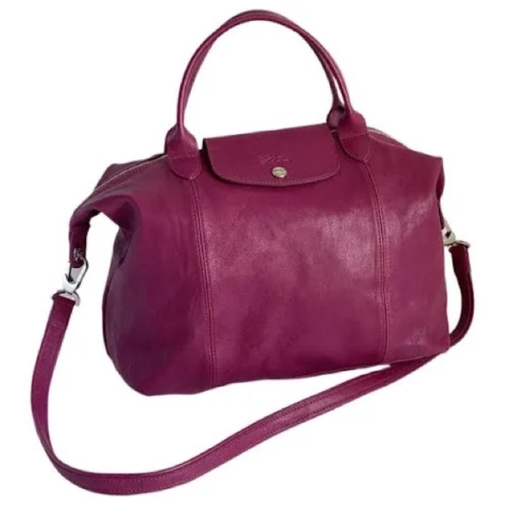 Longchamp LE FOULONNÉ TRAVEL BAG 48hr weekender burgundy